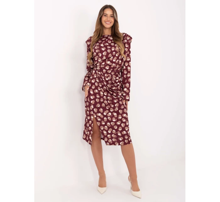 Sukienka IT SK model 21409536 bordowy - FPrice