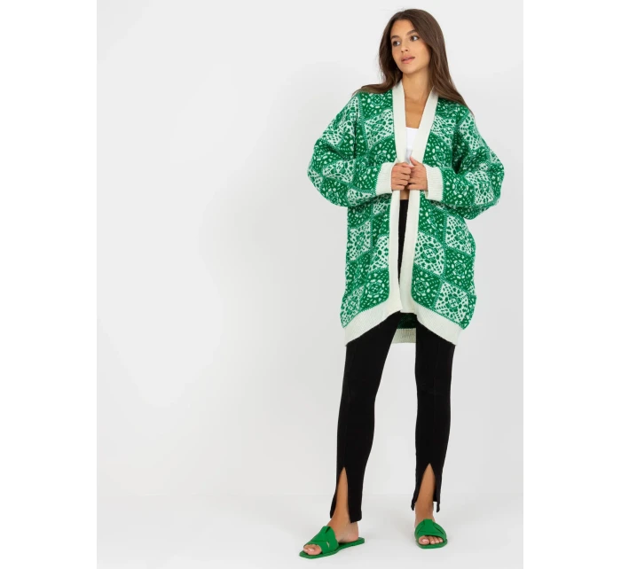 Dámský svetr LC SW model 17655253 bílý zelený - FPrice