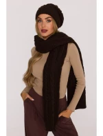 model 21417272 Pletená šála hnědá - Moe