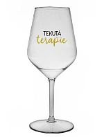 TEKUTÁ TERAPIE - čirá nerozbitná sklenice na víno 470 ml