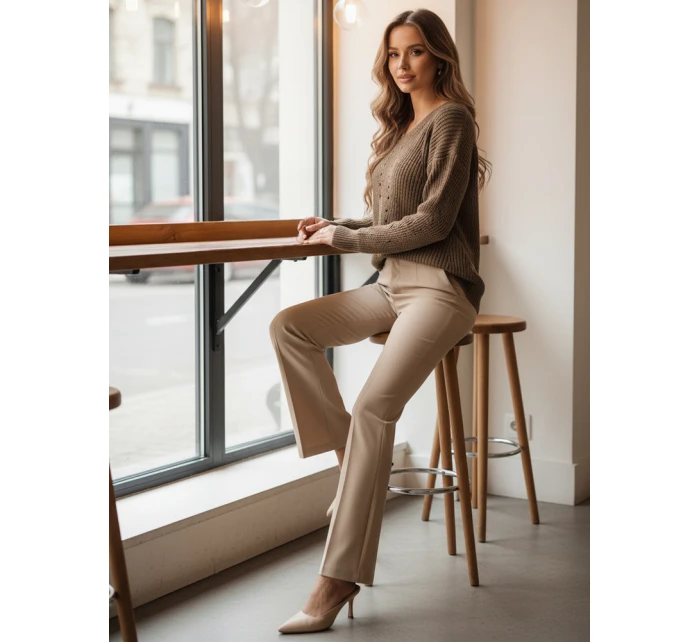 Dámský svetr beige Dstreet model 21982752 - FashionStreet