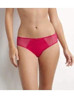 Dámské kalhotky z bio bavlny DIM GENEROUS COTTON BIO SLIP - DIM - červená