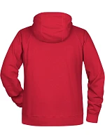Pánská raglánová mikina s kapucí 02. red model 22435167 - Daiber Pánská raglánová mikina s kapucí 02. red model 22435167 - Daiber