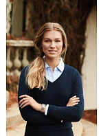 VNeck Women Dámský svetr s výstřihem do V grey melange model 22460918 - James Harvest VNeck Women Dámský svetr s výstřihem do V grey melange model 22460918 - James Harvest