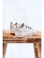 Dětské kožené tenisky BIG STAR model 21594822 Bílé - Big Star Shoes Dětské kožené tenisky BIG STAR model 21594822 Bílé - Big Star Shoes
