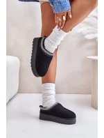 Dámské Sněhule Na Platformě S Vyšíváním Černé Tirissa Dámské Sněhule Na Platformě S Vyšíváním Černé Tirissa