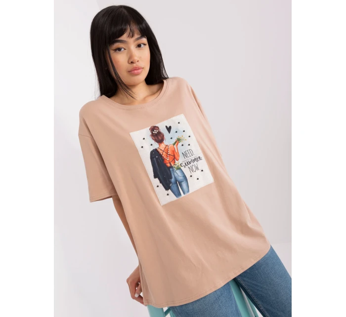 Tričko LK TS 509353.25P béžová Tričko LK TS 509353.25P béžová