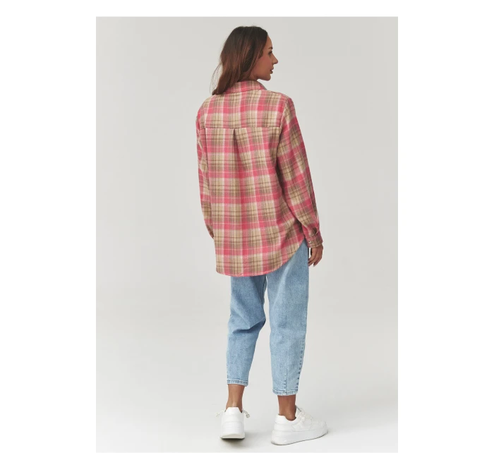 Košile s dlouhým rukávem  model 223231 Makadamia