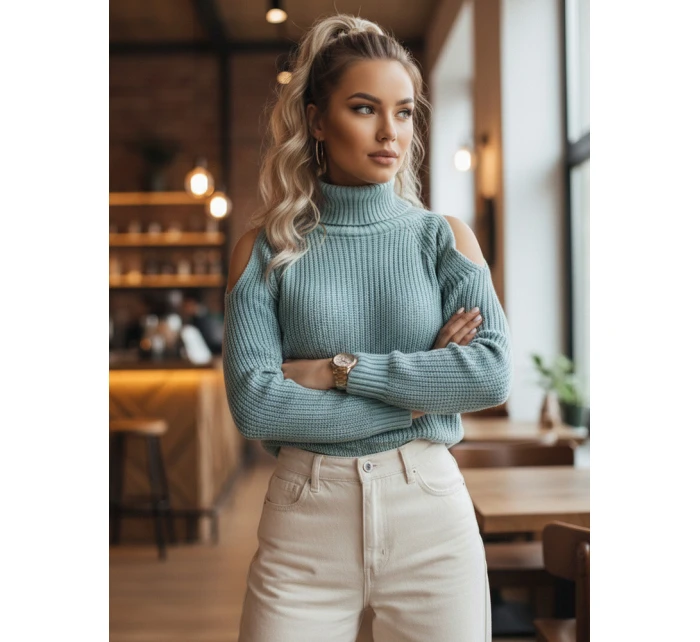 Dámský svetr zelený Dstreet model 21967054 - FashionStreet