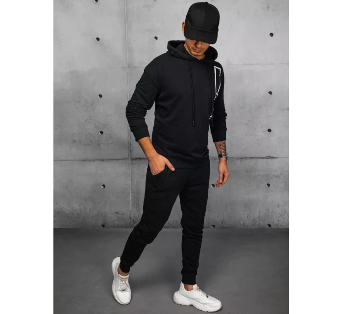 Pánské černé tepláky Dstreet AX0683 Pánské černé tepláky Dstreet AX0683