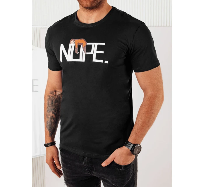 Pánské tričko s potiskem černé Dstreet model 21973227 - FashionStreet