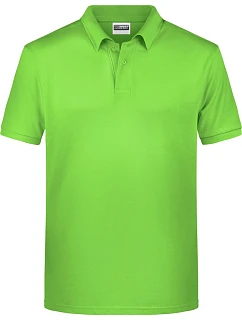 Daiber 8010 Pánské piqué polo z bio bavlny 02.8010 lime green