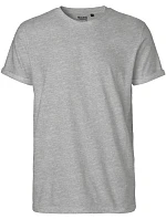 O Pánské bio tričko s ohrnutými rukávy sport grey model 22504524 - Neutral O Pánské bio tričko s ohrnutými rukávy sport grey model 22504524 - Neutral