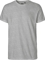 Neutral O 60012 Pánské bio tričko s ohrnutými rukávy 77.6012 sport grey