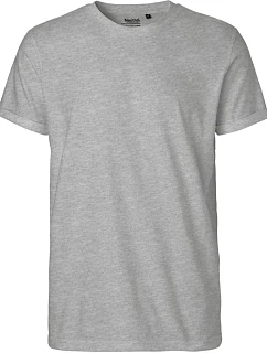 Neutral O 60012 Pánské bio tričko s ohrnutými rukávy 77.6012 sport grey