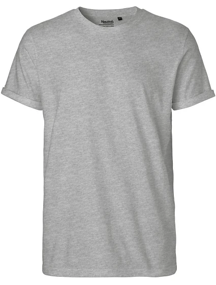 O Pánské bio tričko s ohrnutými rukávy sport grey model 22504524 - Neutral O Pánské bio tričko s ohrnutými rukávy sport grey model 22504524 - Neutral