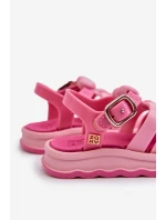 Voňavé Dětské Sandálky Na Suchý Zip ZAXY NN385018 Růžové