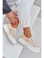 Dámské Tenisky Na Masivní Podešvi Big Star model 21683870 Béžové - Big Star Shoes Dámské Tenisky Na Masivní Podešvi Big Star model 21683870 Béžové - Big Star Shoes