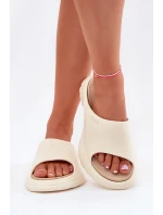 Dámské Pěnové Sandály Big Star model 21695296 Béžové - Big Star Shoes Dámské Pěnové Sandály Big Star model 21695296 Béžové - Big Star Shoes