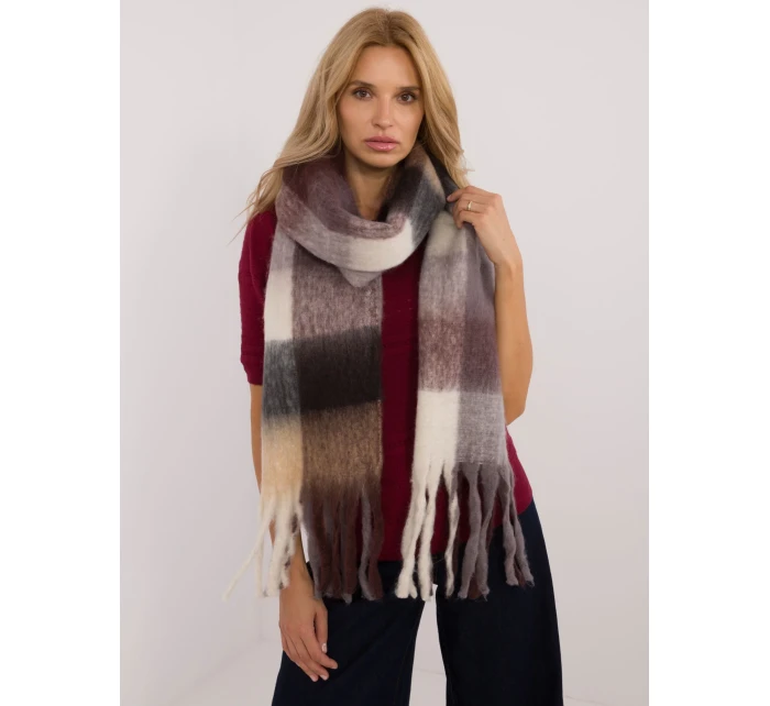 Szalik AT SZ model 20742511 ciemny brązowy - FPrice