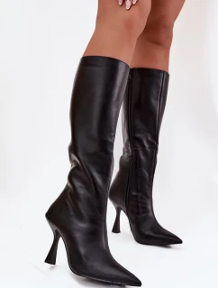 Kozačky na podpatku  model 217521 Step in style