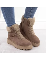 Boty s kožešinou W model 20739487 - Rieker Boty s kožešinou W model 20739487 - Rieker