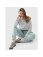 Dámské oversize hladké tričko s dlouhým rukávem model 21432182 - 4F Dámské oversize hladké tričko s dlouhým rukávem model 21432182 - 4F