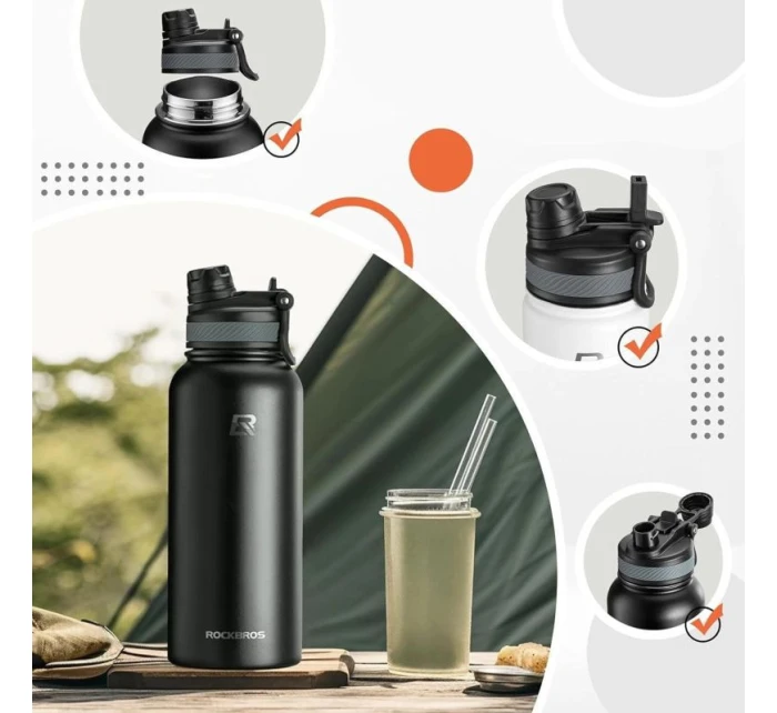 bidon  czarny 650 ml model 21856083 - Rockbros