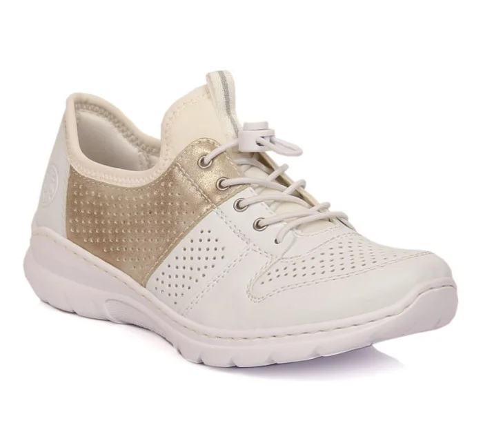 Pohodlná polobotka W model 22033528 bílá - Rieker