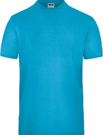 Daiber JN 1802 Pánské pracovní tričko z bio bavlny - Solid 02.1802 turquoise