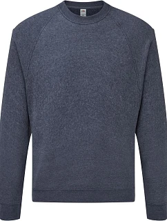 Fruit of the Loom Classic Raglan Sweat Raglánová mikina 16.2216 vintage heather navy