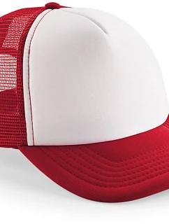 Beechfield B 645 5 panelová kšiltovka Vintage Trucker 53.0645 classic red/white