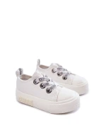Dětské kožené tenisky BIG STAR model 21594822 Bílé - Big Star Shoes Dětské kožené tenisky BIG STAR model 21594822 Bílé - Big Star Shoes