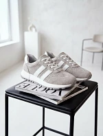 Dámské tenisky z pravé semišové šedé Marceline