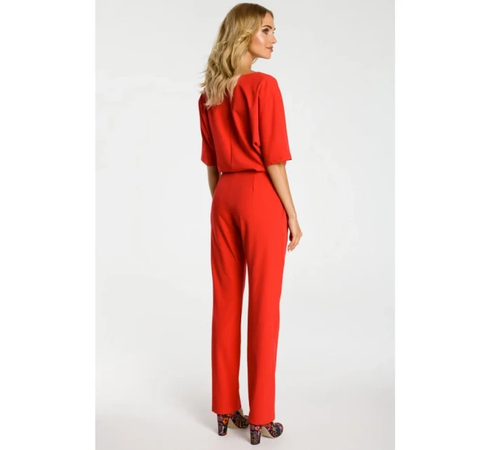 Kombinéza s rukávem červená model 18001694 - Moe Kombinéza s rukávem červená model 18001694 - Moe