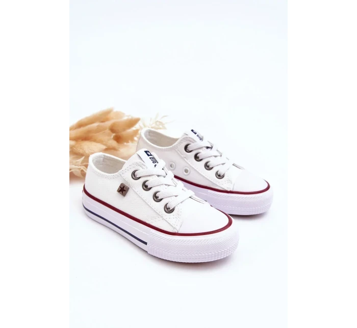 Dětské plátěné tenisky Big Star - bílé Dětské plátěné tenisky Big Star - bílé