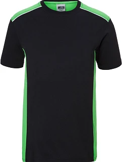 Daiber JN 860 Pánské pracovní tričko - Color 02.0860 black/lime green