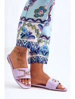 Dámské klasické Žabky s ozdobou fialové model 21627244 - Boto Dámské klasické Žabky s ozdobou fialové model 21627244 - Boto