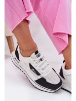 Dámské Sportovní Boty Na Platformě Big Star RR274A223 HI-POLY SYSTEM Bílá-Černá Dámské Sportovní Boty Na Platformě Big Star RR274A223 HI-POLY SYSTEM Bílá-Černá