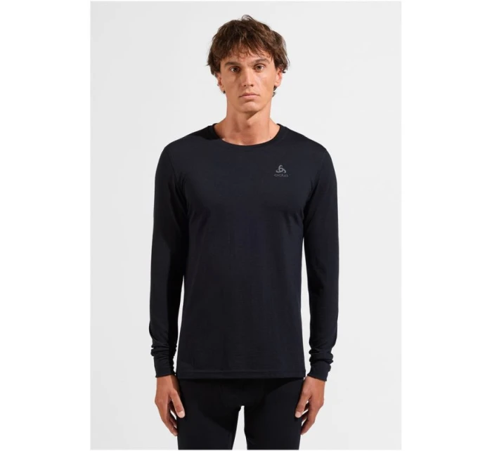 Odlo BL TOP tričko s výstřihem l/s MERINO 200 velikost M Black