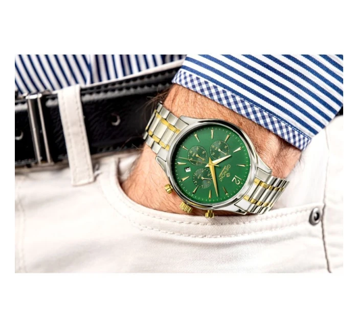 Pánské hodinky Giewont Chronograph Sapphire Green GW6310-B6 Pánské hodinky Giewont Chronograph Sapphire Green GW6310-B6