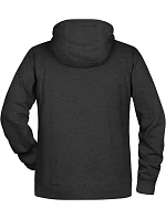 Pánská raglánová mikina s kapucí 02. black heather model 22435131 - Daiber Pánská raglánová mikina s kapucí 02. black heather model 22435131 - Daiber