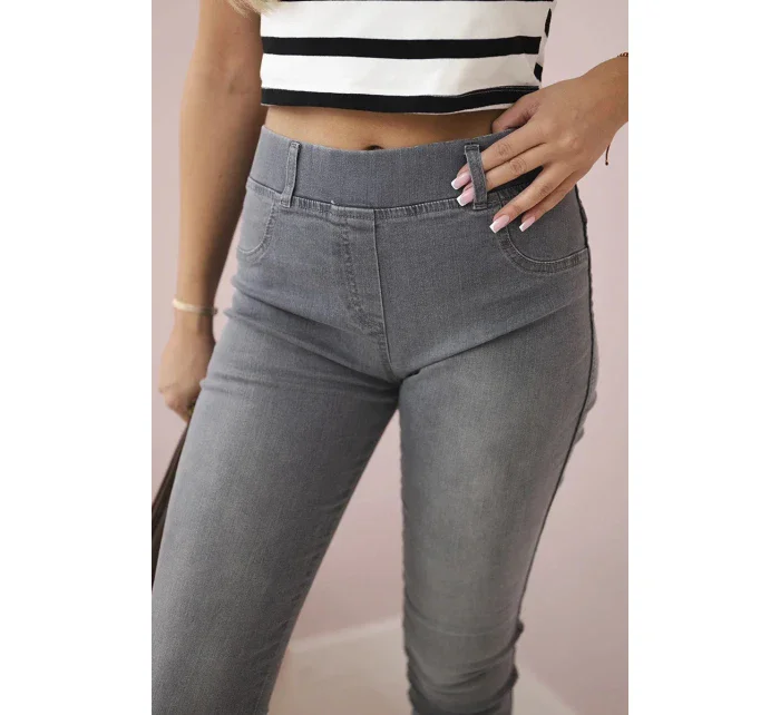 Grafitové džínové kalhoty Grafitové džínové kalhoty