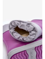 Dětské holinky s vycpávkou Snow Wave Gokids 981 fialové Dětské holinky s vycpávkou Snow Wave Gokids 981 fialové