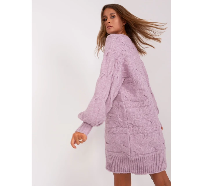 Sweter AT SW model 18895481 jasny fioletowy - FPrice Sweter AT SW model 18895481 jasny fioletowy - FPrice