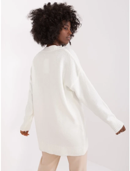 Sweter BA SW model 19341442 ecru - FPrice Sweter BA SW model 19341442 ecru - FPrice