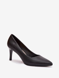 Dámské eko-kožené lodičky Sergio Leone – černé