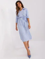 Dámské šaty LK SK 509342-1.51P Světle modrá - Lakerta