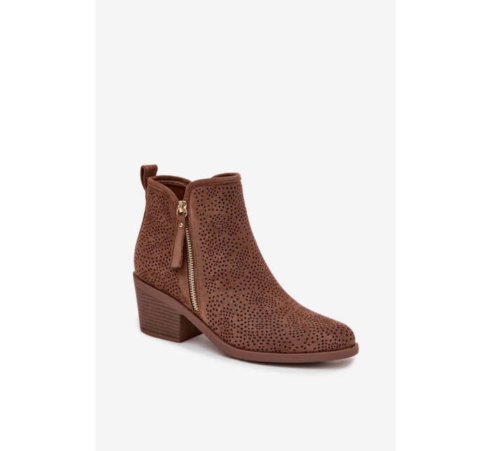 Boty na podpatku model 222515 Step in style Boty na podpatku model 222515 Step in style