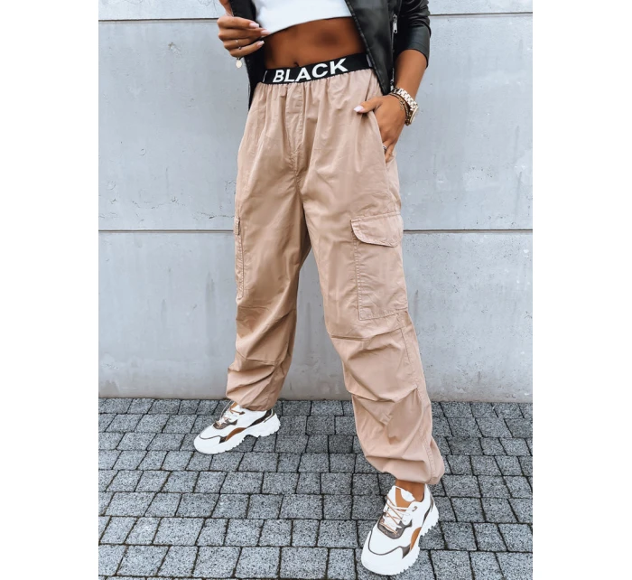 dámské padákové kalhoty béžové Dstreet model 21971062 - FashionStreet